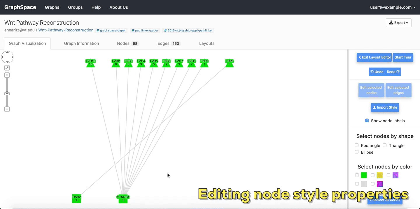 editing nodes